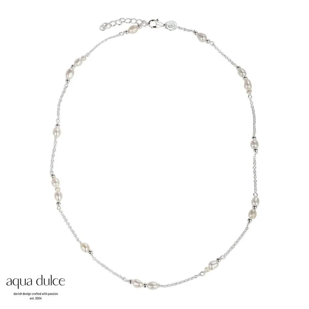 Aqua Dulce Risa halskæde i sølv til kvinder