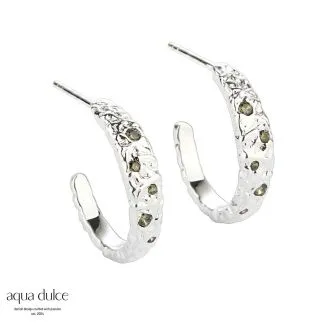 Aqua Dulce Mess creoler i sølv til kvinder