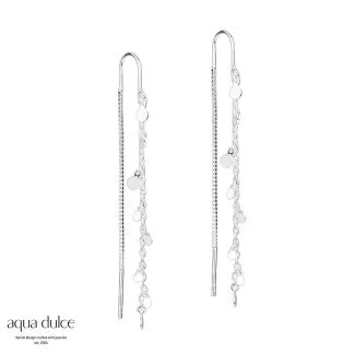 Aqua Dulce Elegant Ørekæde i sølv – smykker til kvinder