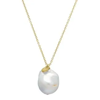 Aqua Dulce barok halskæde i forgyldt sølv – smykke til kvinder