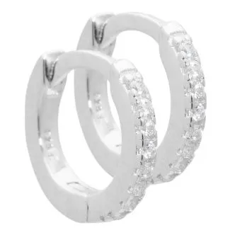 Aqua Dulce Raya creoler ørestikker i sølv – elegante smykker