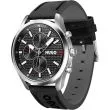 Hugo Boss Chase sort herreur med quartz urværk

