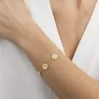 Elegant Georg Jensen Daisy Armbånd i Forgyldt Sølv

