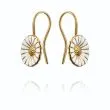 Georg Jensen Daisy Earhooks Forgyldt Sølv 11mm
