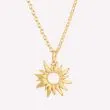 Elegant ByBiehl Sun Wild guld vedhæng til kvinder
