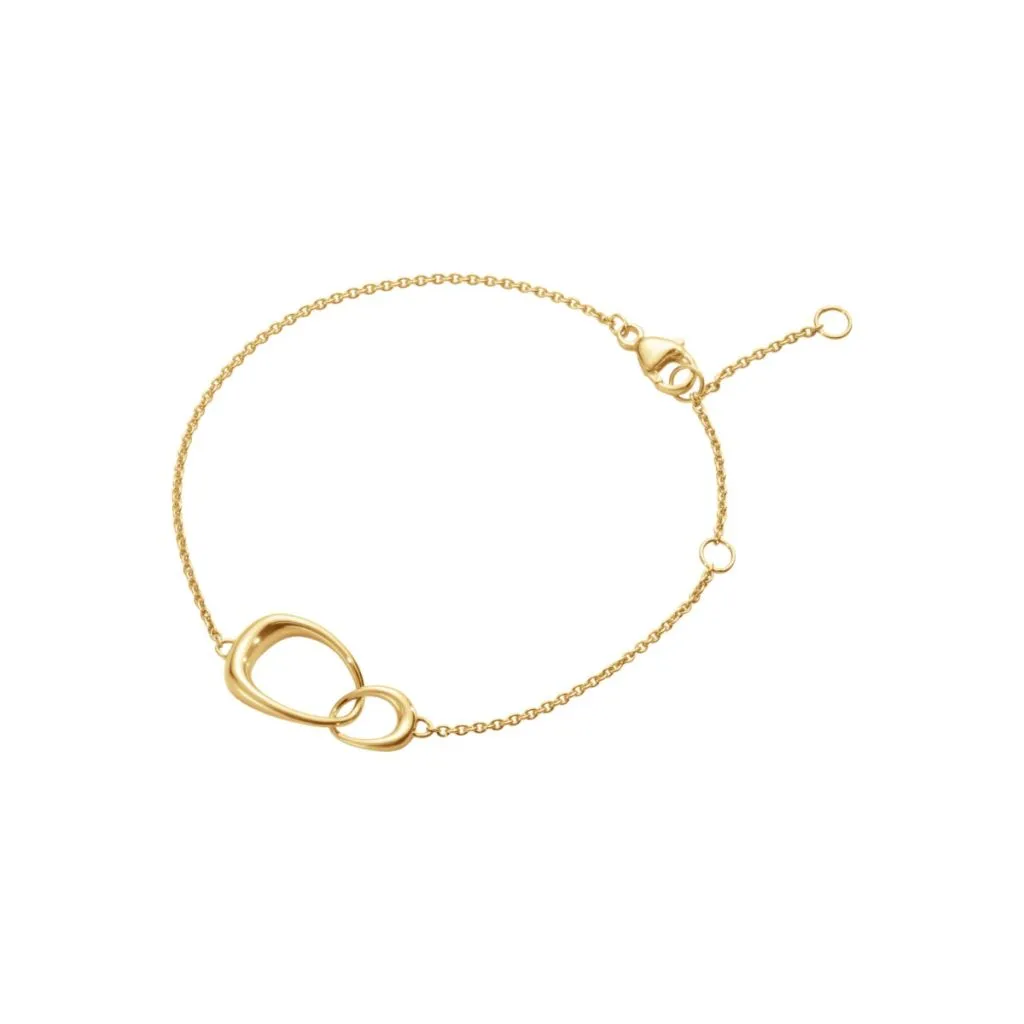 Georg Jensen Offspring Interlocking Bracelet i 18K guld