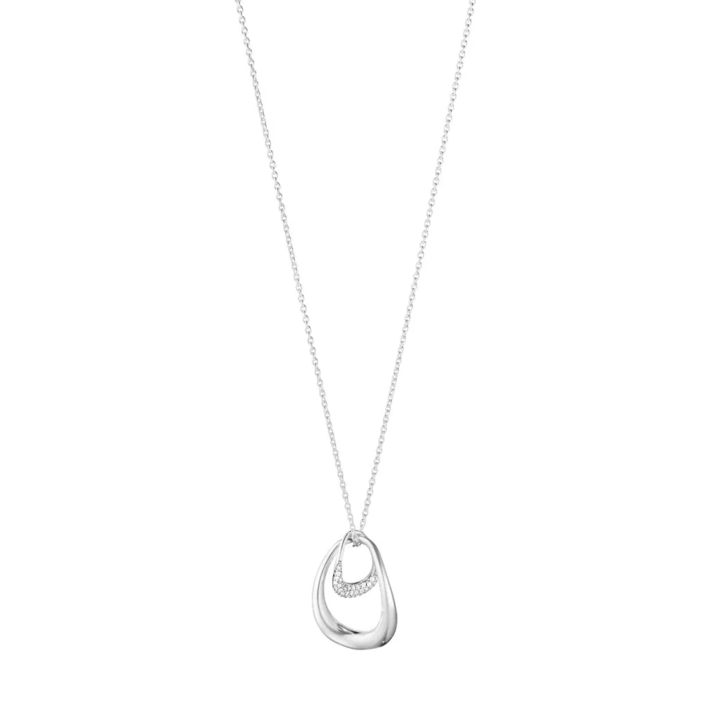 Georg Jensen - OFFSPRING PENDANT 433B SILVER DIAMOND PAVE 0.08 CT - 10015848
