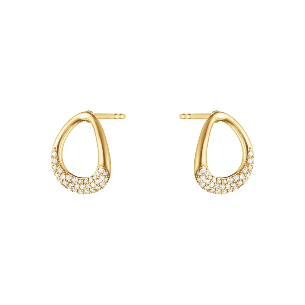 Georg Jensen Offspring Earstud 1433D YG Diamond Pave 0.19 CT Ørestik