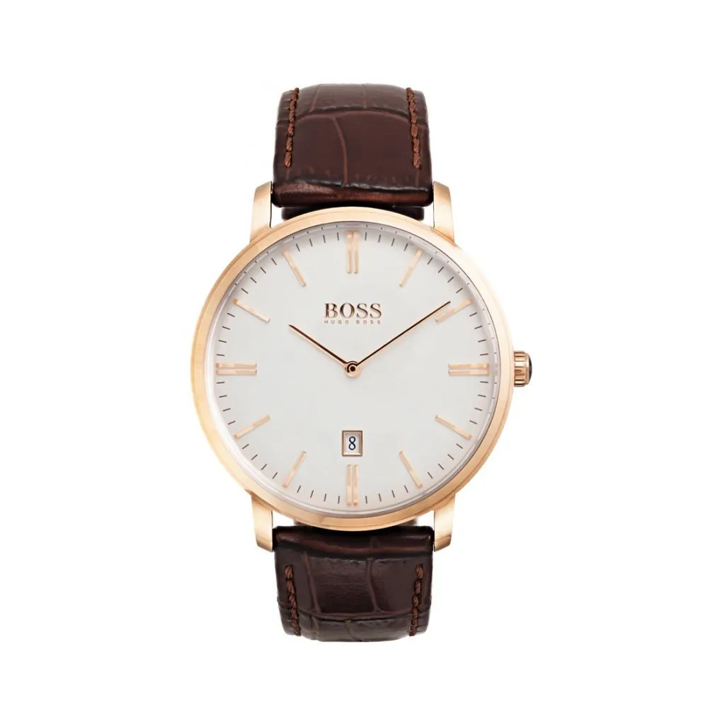 Hugo Boss Tradition herreur 1513463 med quartz urværk og hvid urskive

