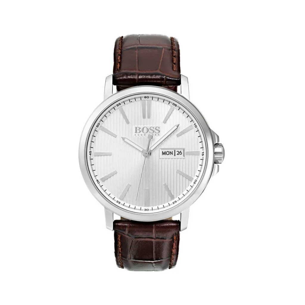 Hugo Boss James herreur 1513532 med sølv urskive og quartz urværk

