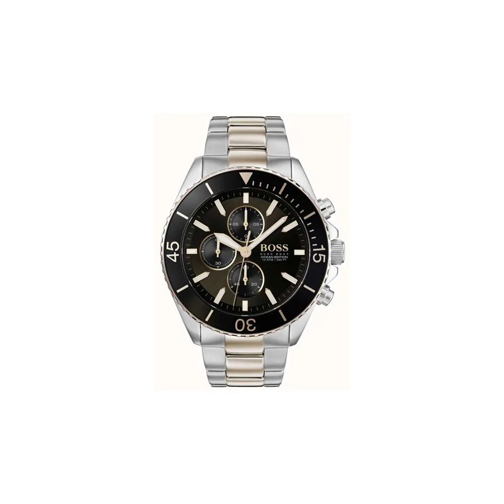 Hugo Boss Chronograph herreur 1513705 med sort urskive og quartz urværk