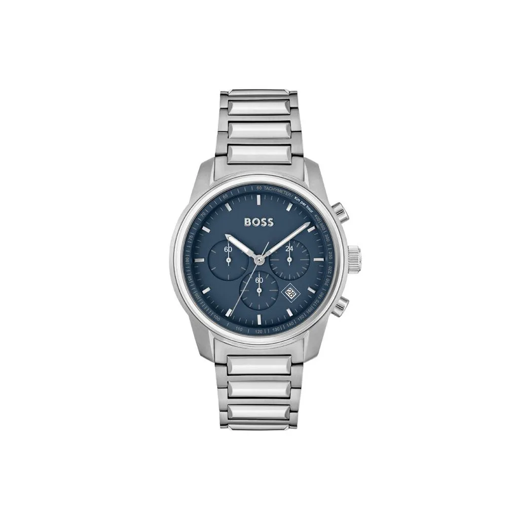 Hugo Boss Trace 1514007 elegant sølv herreur til mænd

