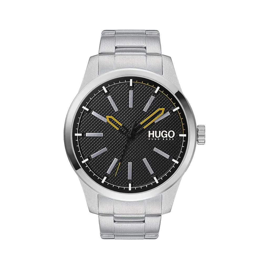 Hugo Boss herreur 1530147 med sort urskive og quartz urværk

