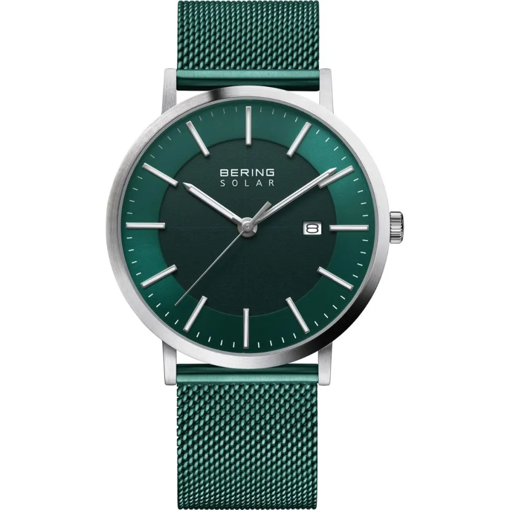 Bering Solar 15439-808 mandur med børstet sølv design

