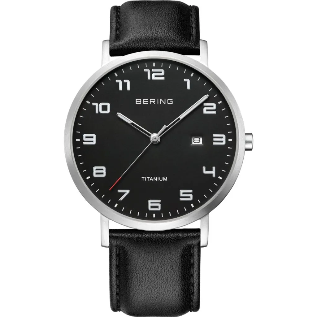 Bering - Titanium - børstet sølv -18640-402