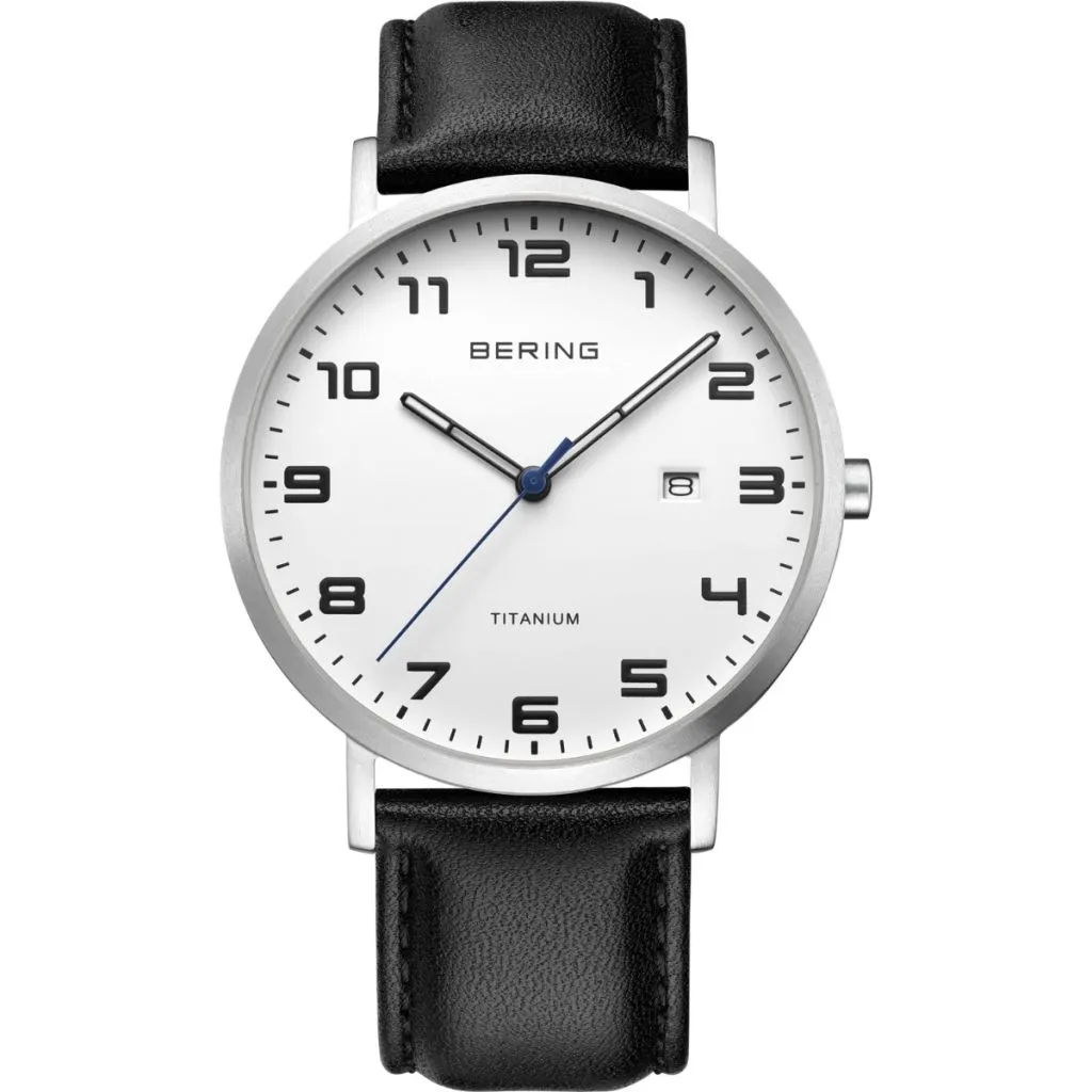 Bering Titanium herreur sølv 18640-404

