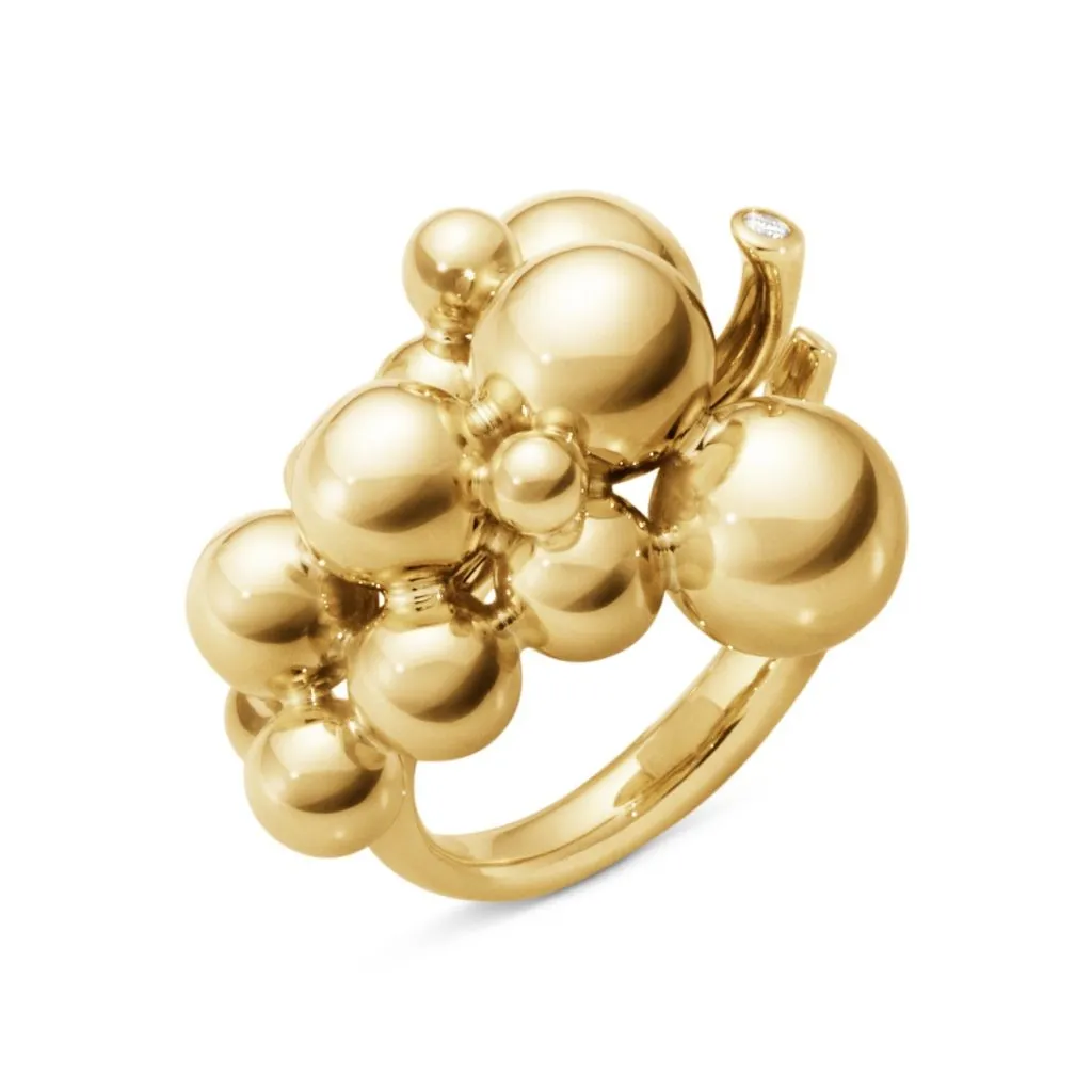 Georg Jensen Moonlight Grapes guld ring til kvinder

