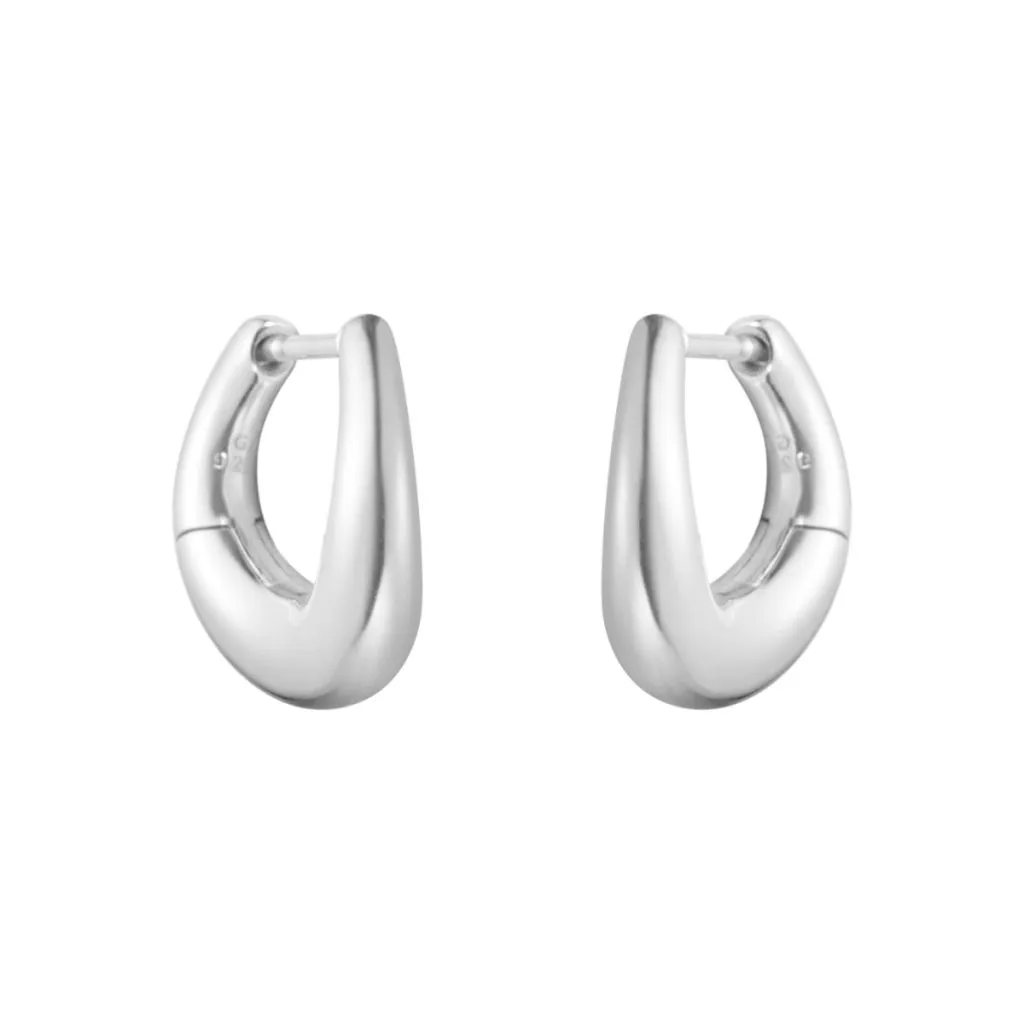 Georg Jensen Offspring Small Earhoop – Små sølv øreringe