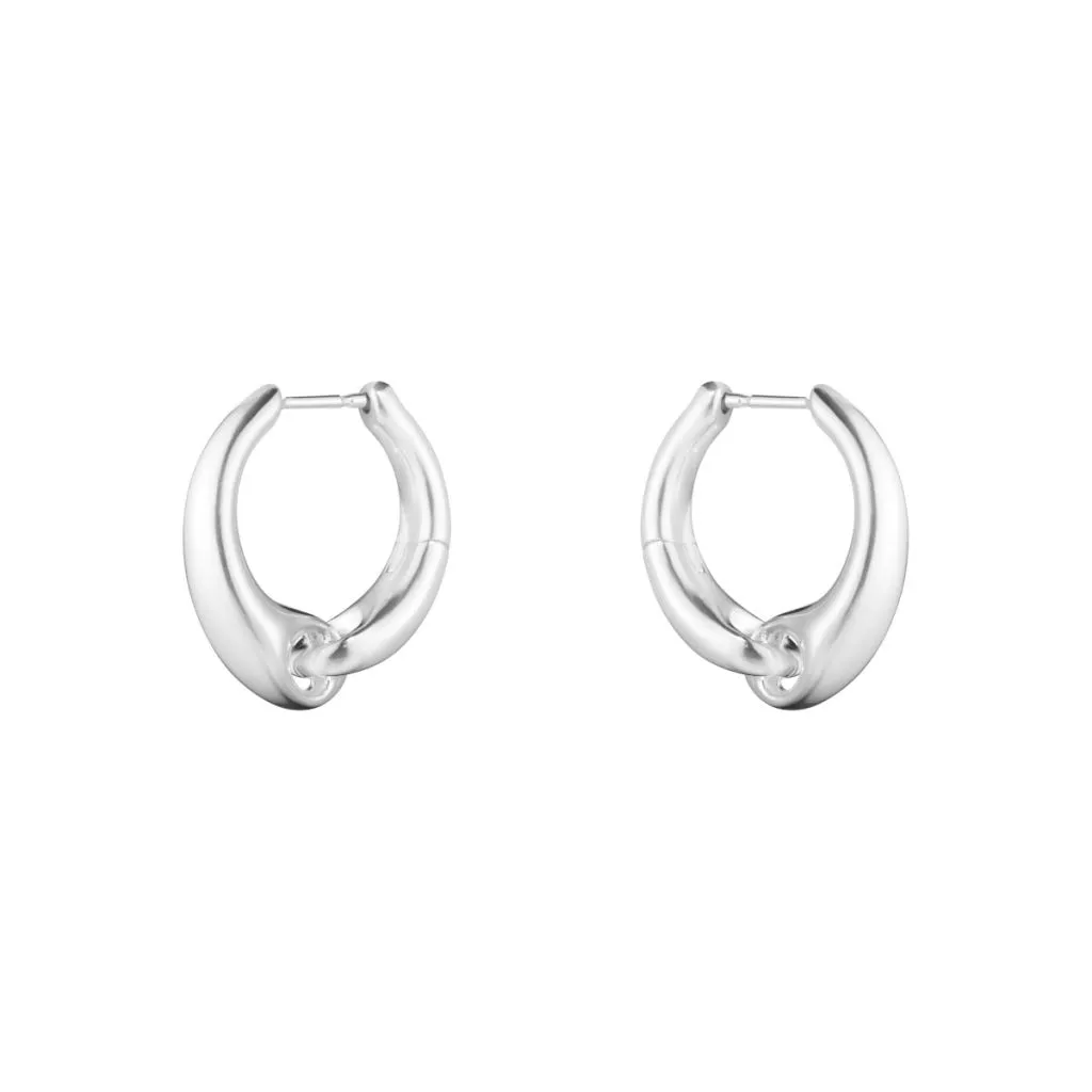 Georg Jensen Reflect Large Earhoop Sølv