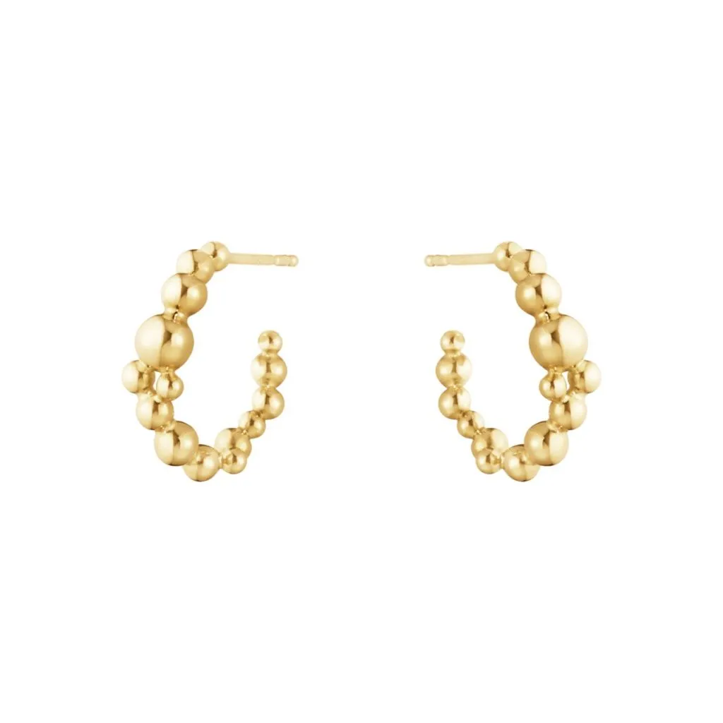Georg Jensen Grape Earhoops 1551F YG Guld