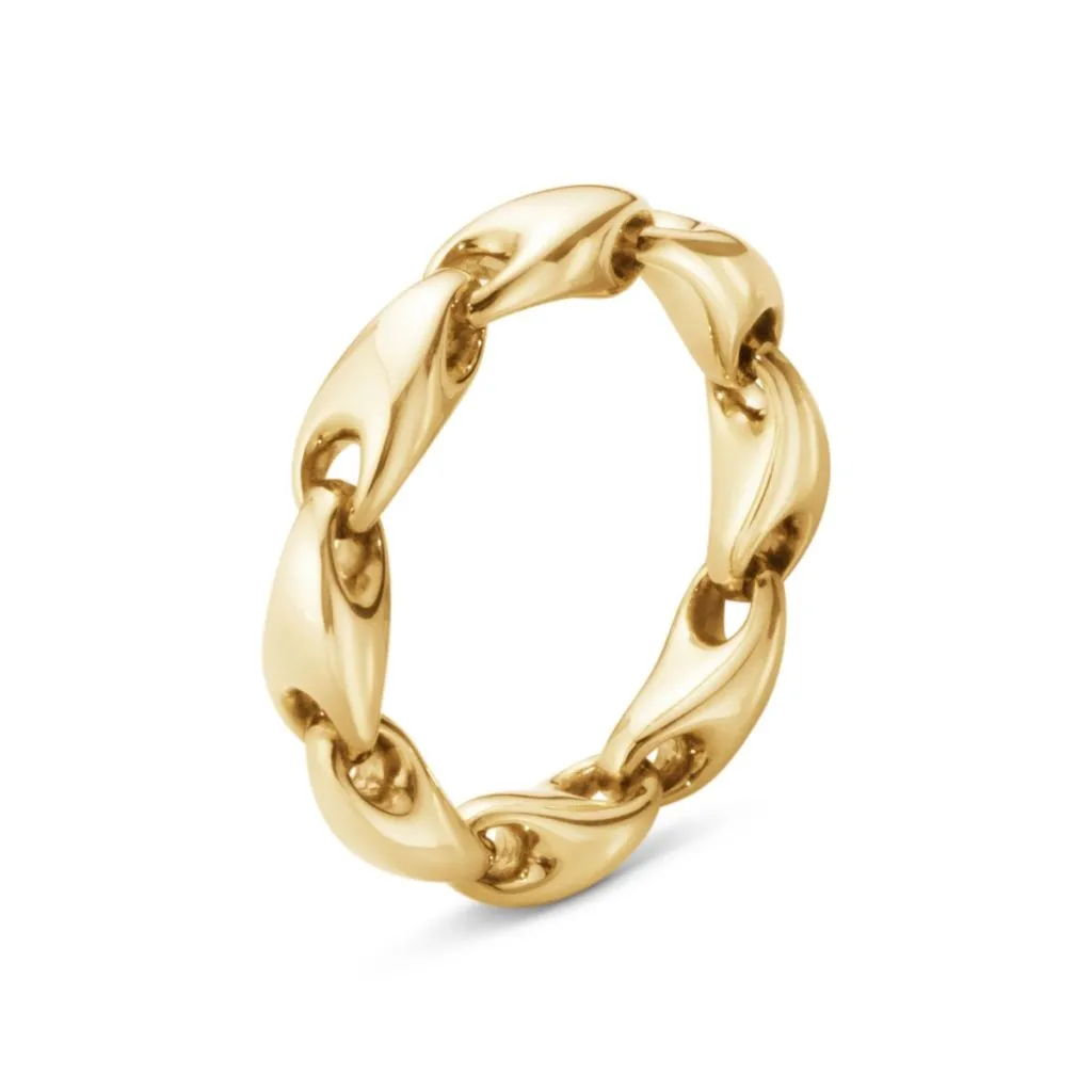 Georg Jensen Reflect Link ring i guld til kvinder – eksklusivt design

