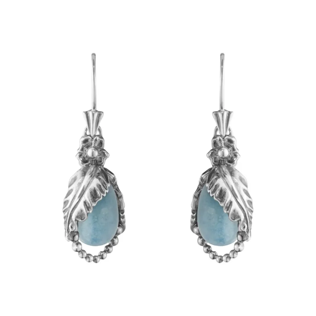 Georg Jensen 2023 Heritage Earring Sølv Blå Kvarts