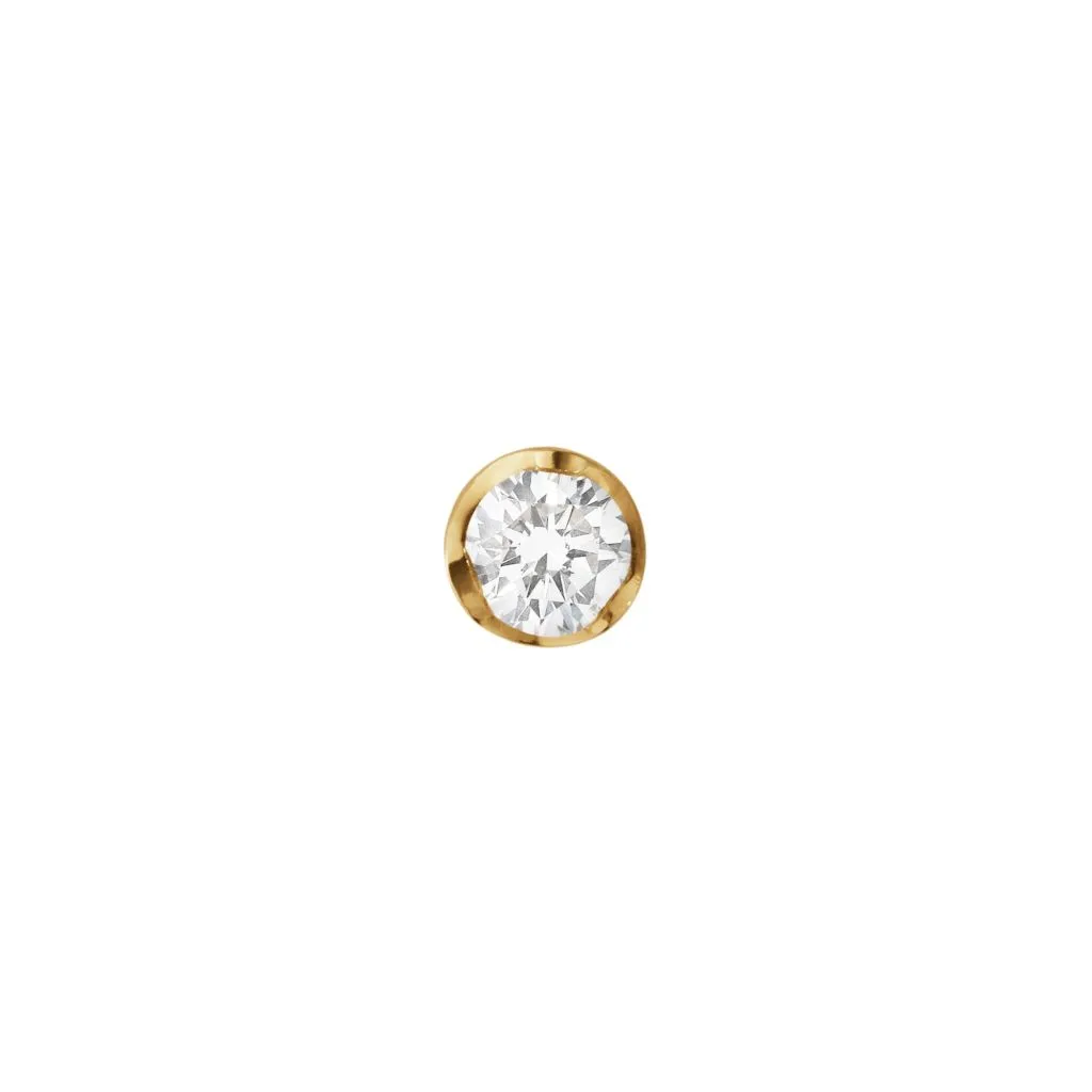 Georg Jensen - SIGNATURE SOLITAIRE EARSTUD 1652B YG DIAMOND 0.10 CT - 20001269