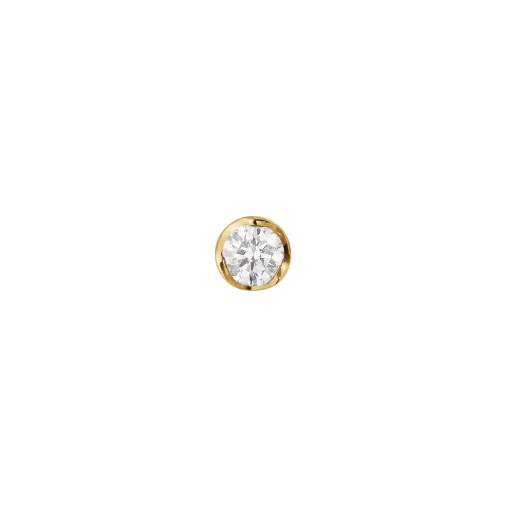 Georg Jensen - SIGNATURE SOLITAIRE EARSTUD 1652A YG DIAMOND 0.05 CT - 20001290