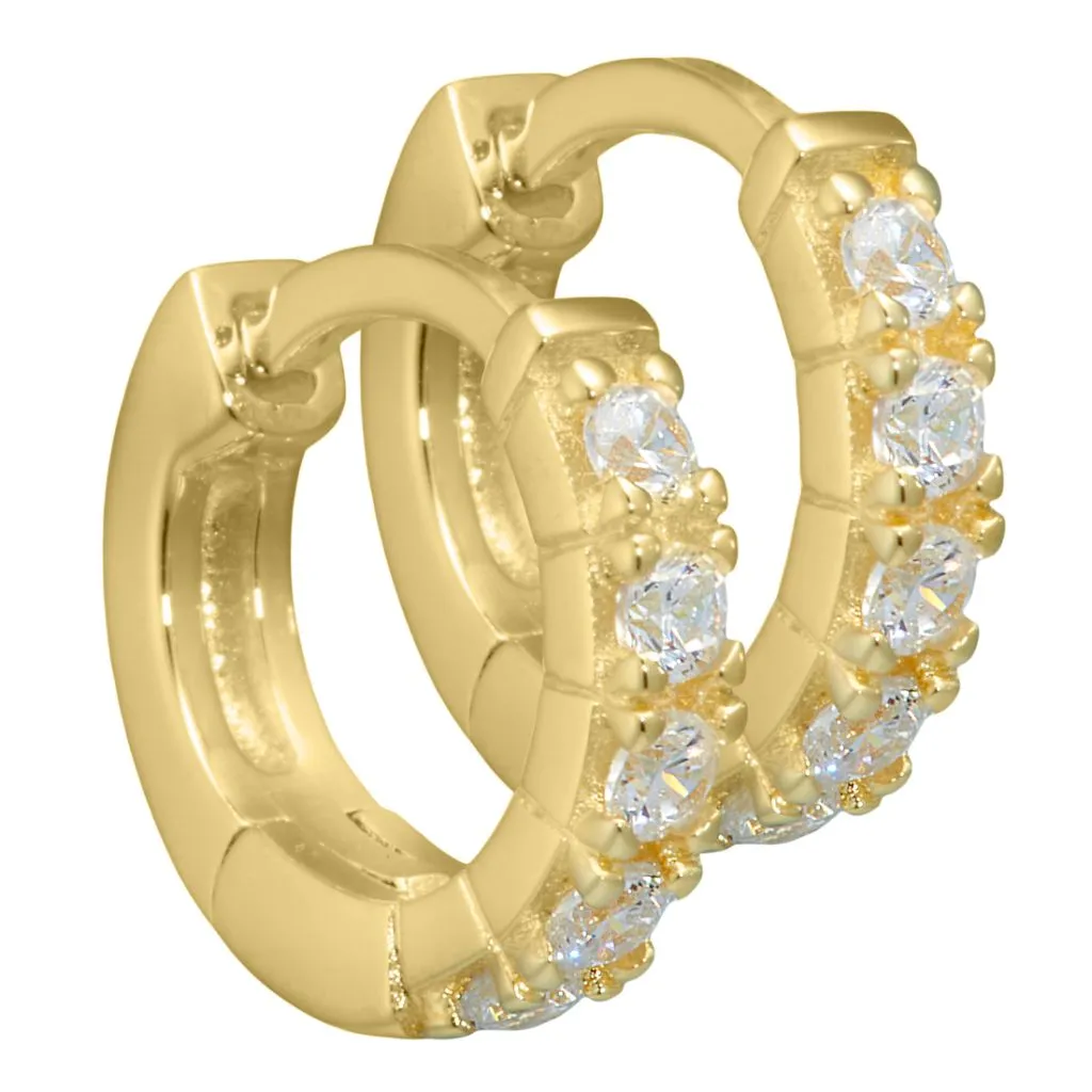 Aqua Dulce Darling Øreringe Sølv Forgyldt Elegant Smykke

