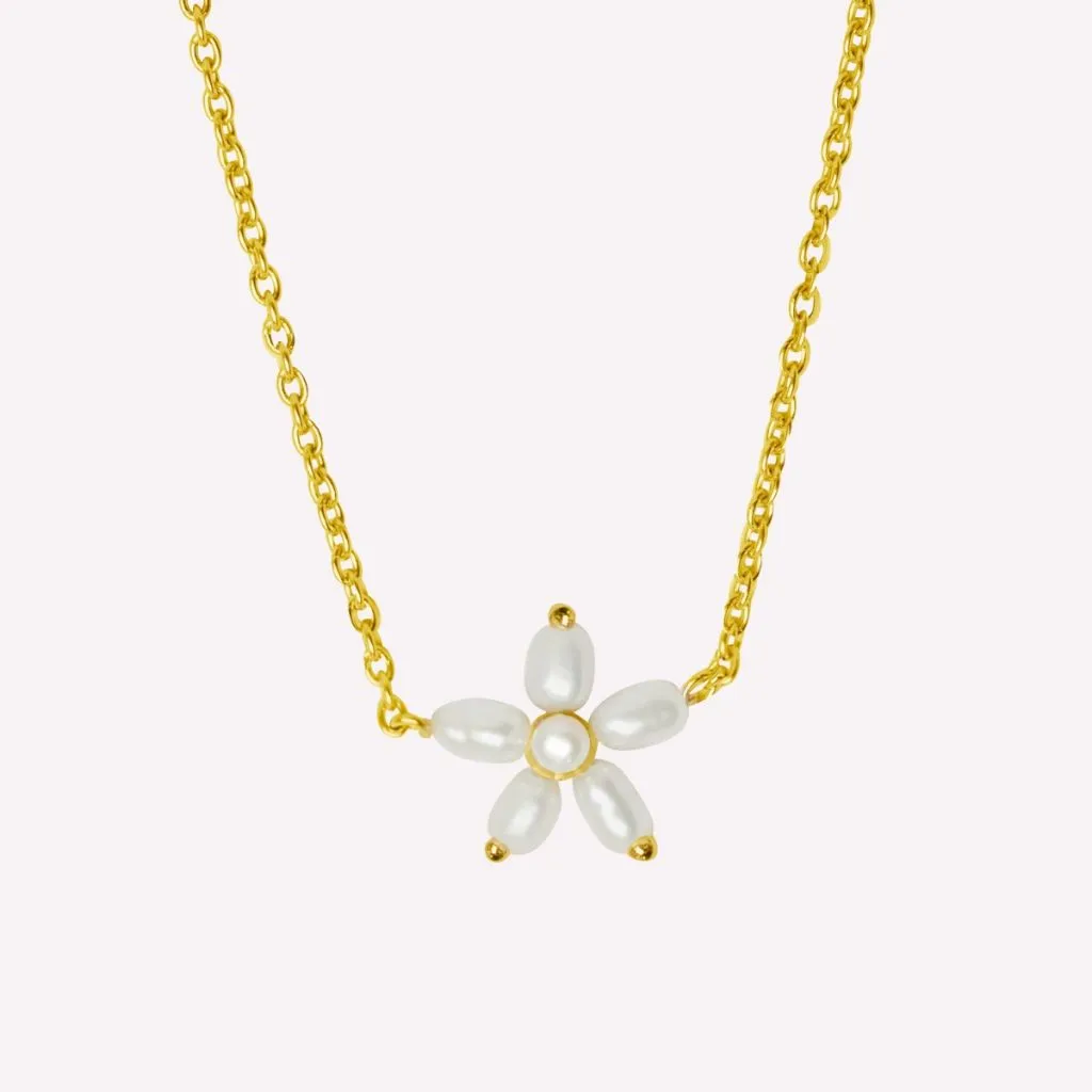 byBiehl Pearl Signature halskæde 3-041wp-GP i forgyldt sølv

