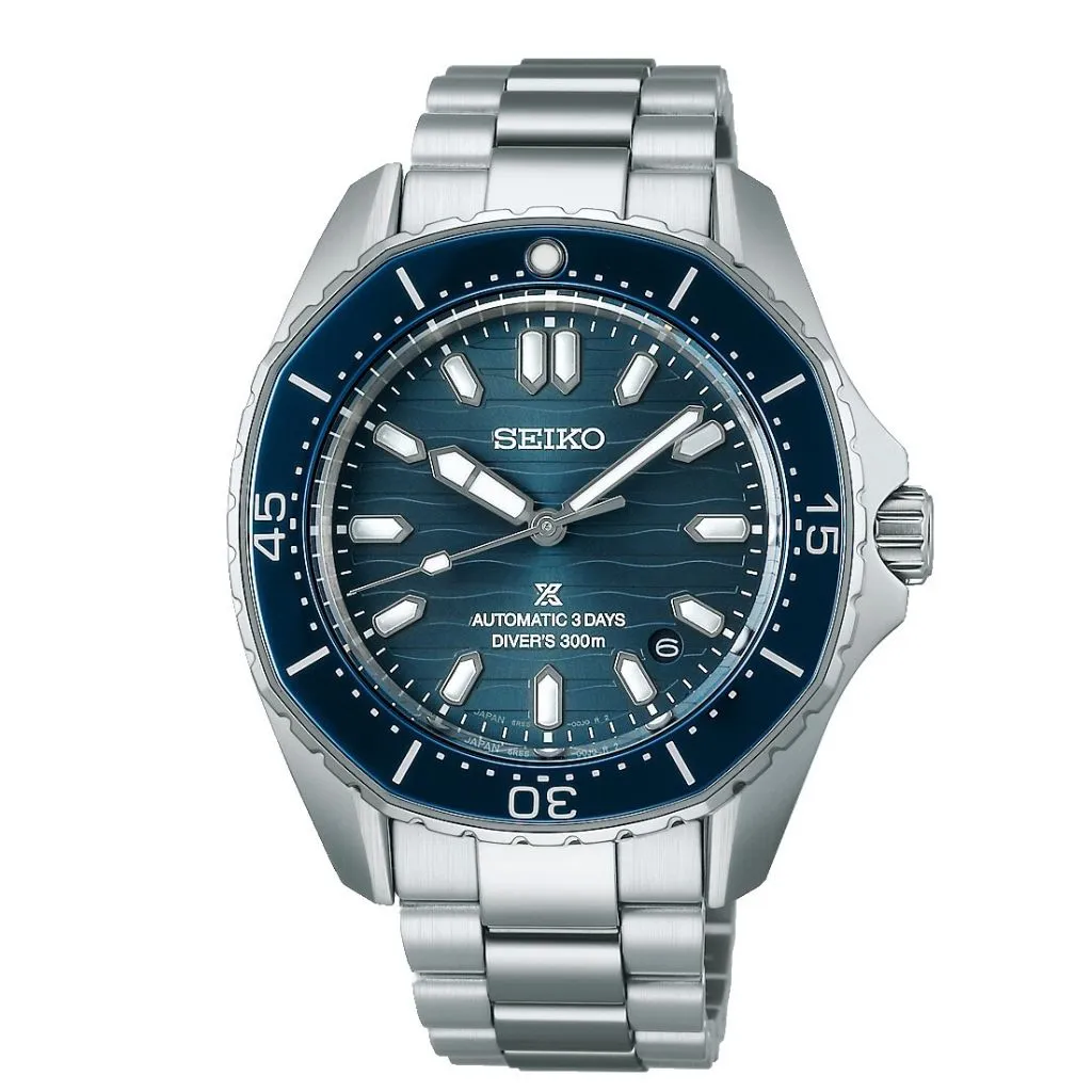 41mm Seiko herreur med safirglas og 30 bar vandtæthed

