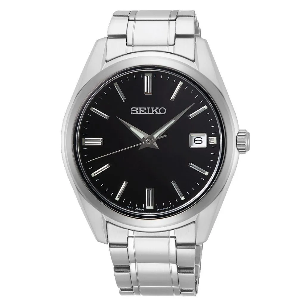 Seiko Classic herreur SUR311P1 sort urskive 41mm quartz

