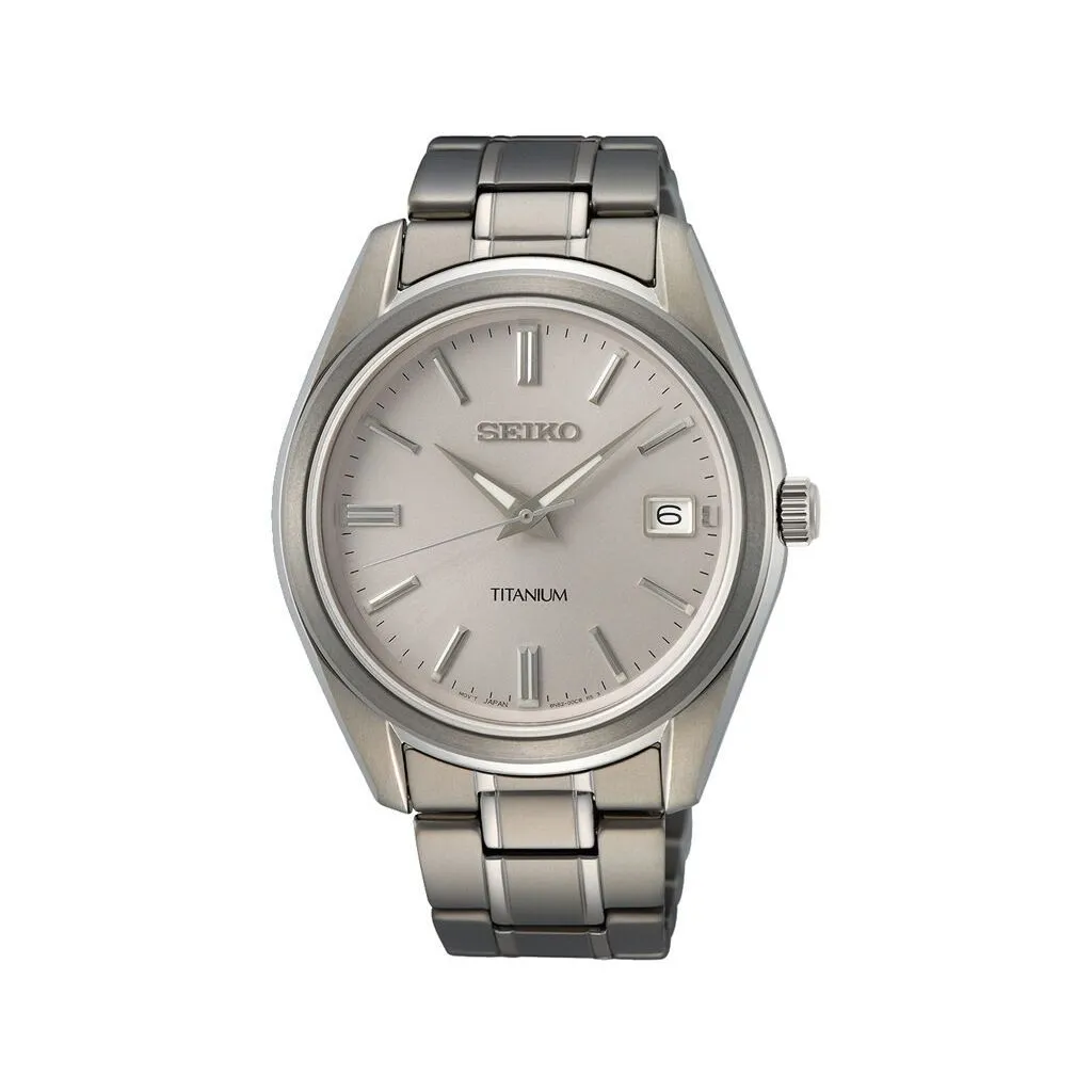 Seiko Classic SUR369P1 herreur med hvid urskive og safirglas

