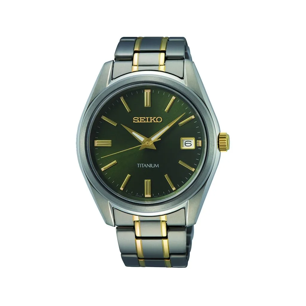 Seiko Titanium herreur SUR377P1 med grå urskive