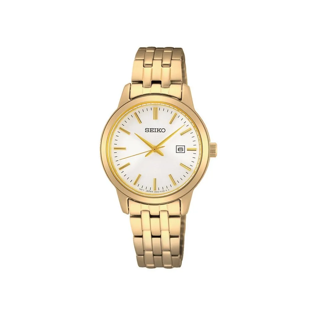 Seiko Classic dame ur SUR412P1 med hvid urskive

