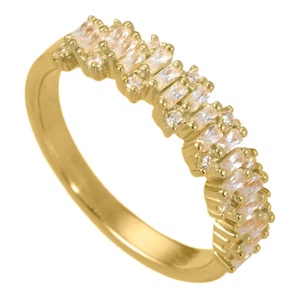 Aqua Dulce BJØRK forgyldt sølvring til kvinder