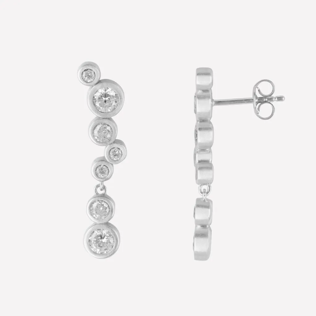 Sølv Stardust Medium øreringe 4-4604a-R fra ByBiehl – Elegant smykke