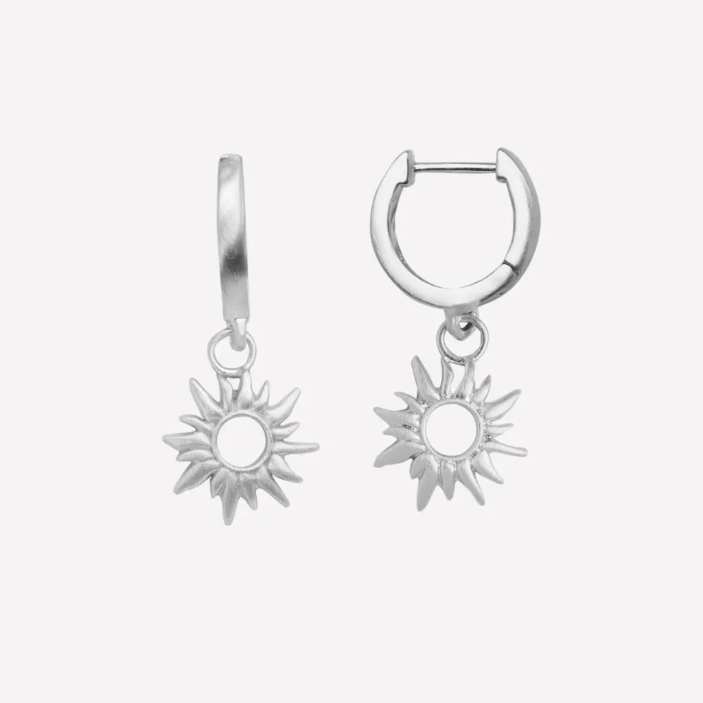 ByBiehl Sun Wild Ørehængere 4-4801-R i sølv
