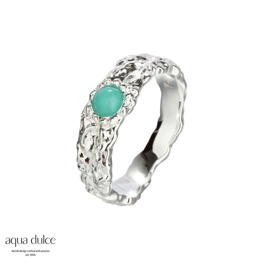Aqua Dulce Amazonit Mila Silver ring i sølv – model 4862

