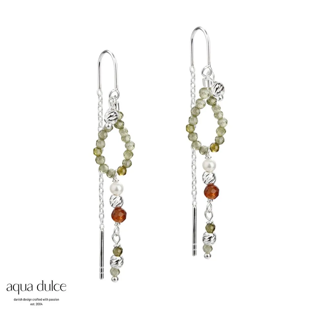 Aqua Dulce Olive Garden Ørekæder i Sølv – Model 4932

