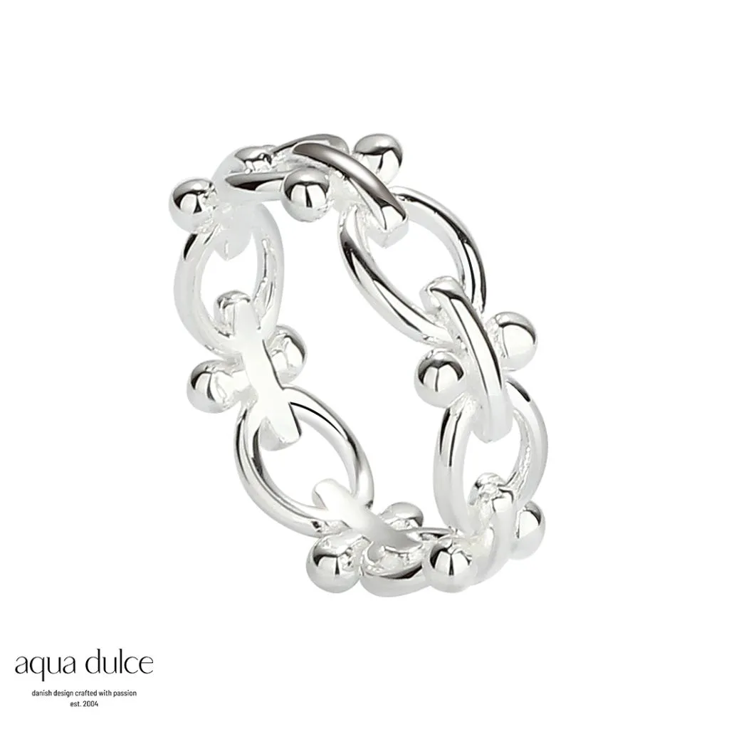 Aqua Dulce Elipse ring i sølv – model 5026