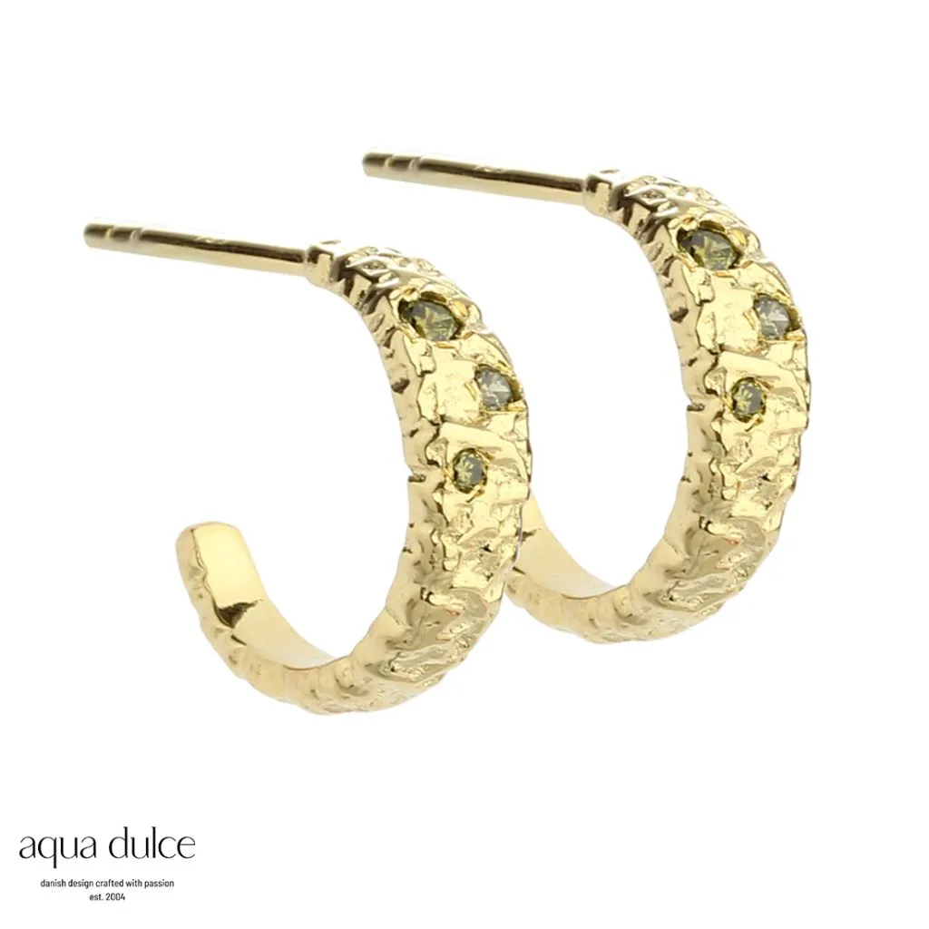 Aqua Dulce - MESS OLIVE - Øreringe - 5048