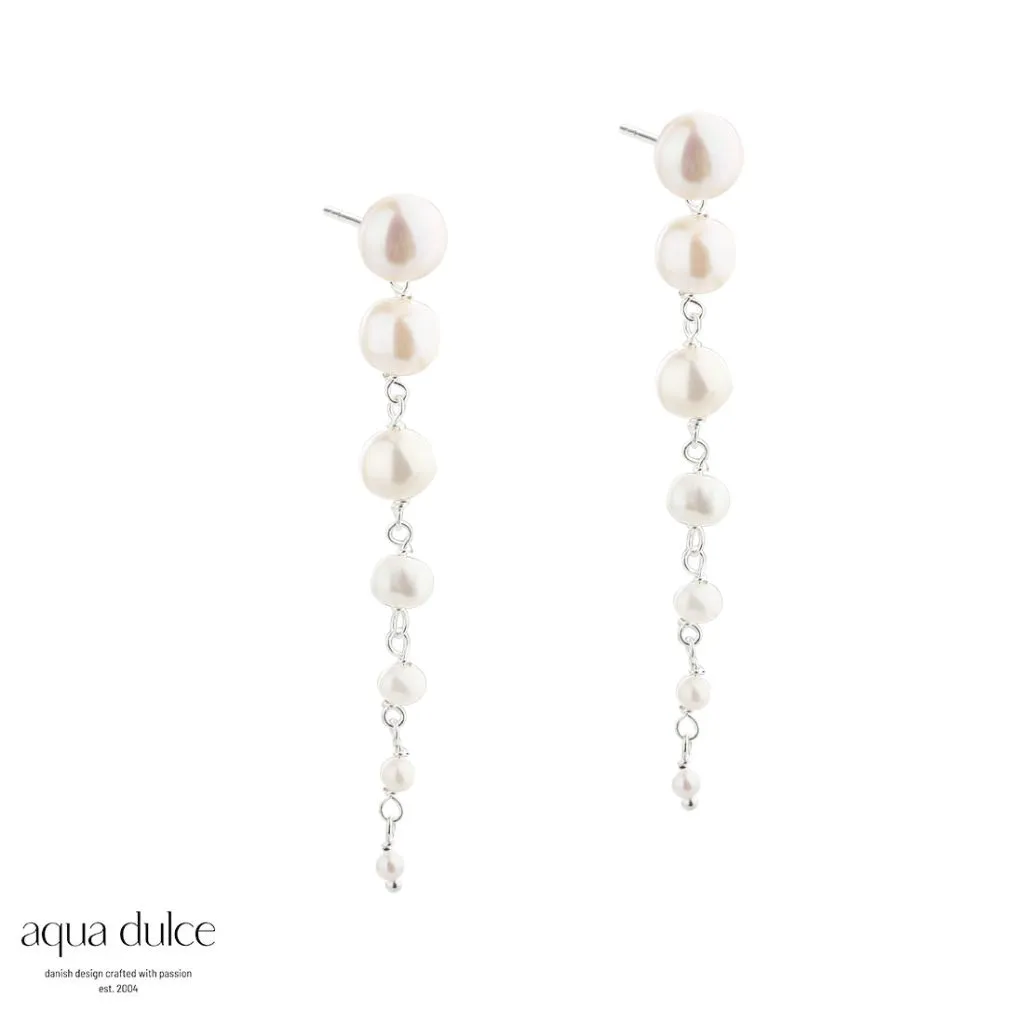 Aqua Dulce GHITA LONG ørestikker i sølv til kvinder

