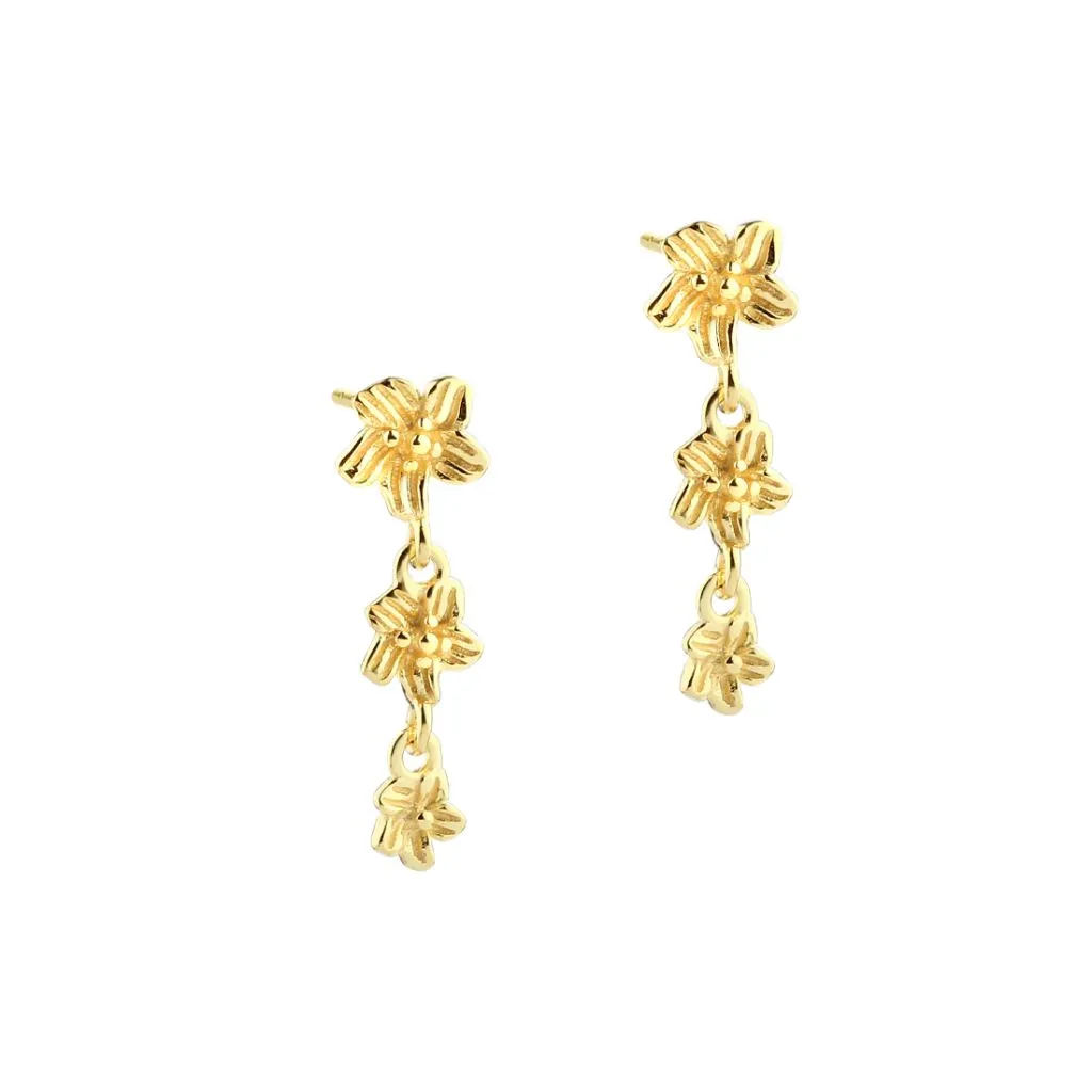 Aqua Dulce Jasmin Love ørestikker i sølv og forgyldt til kvinder