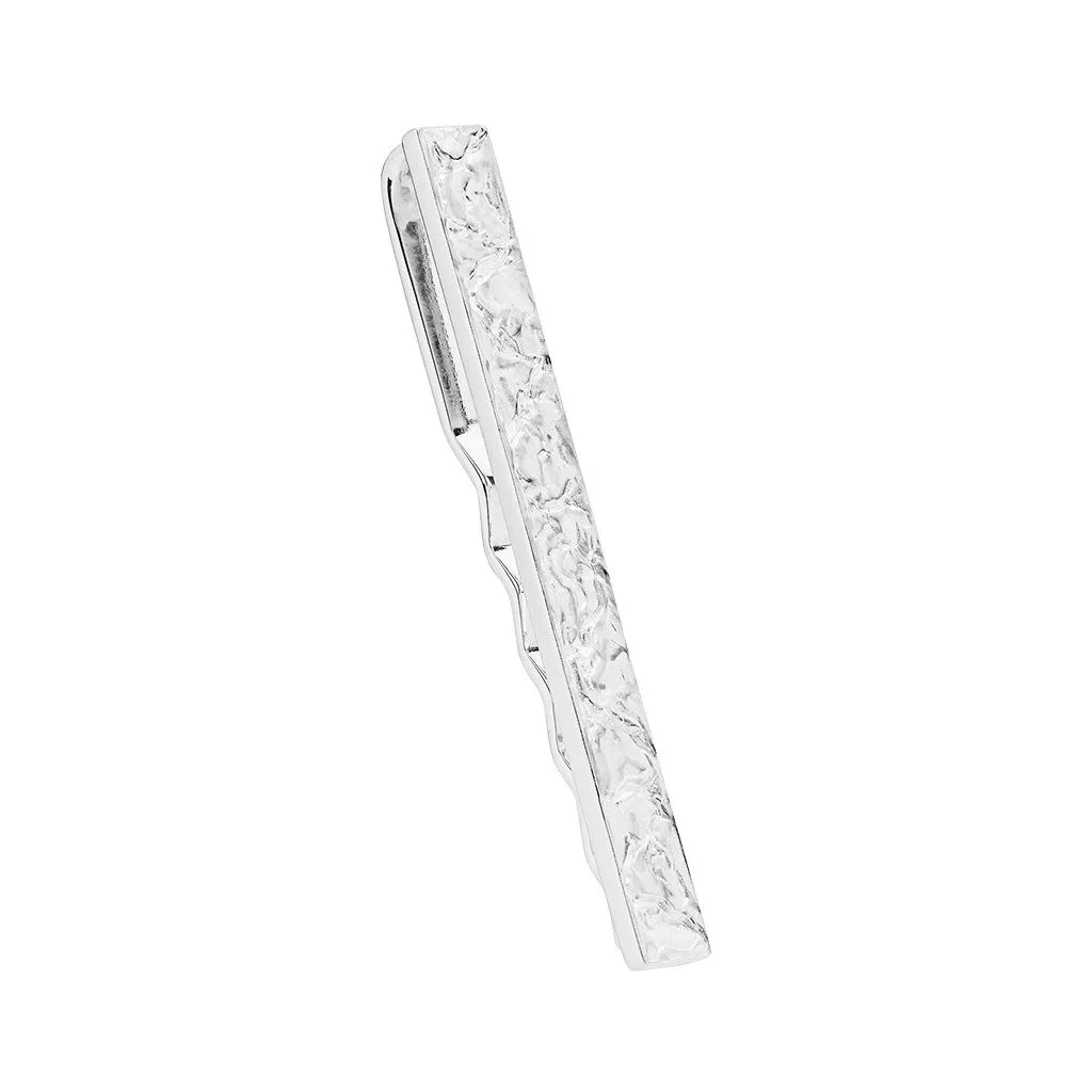 Lund Copenhagen slipseshoder mat rustik 53x6mm 925 sølv

