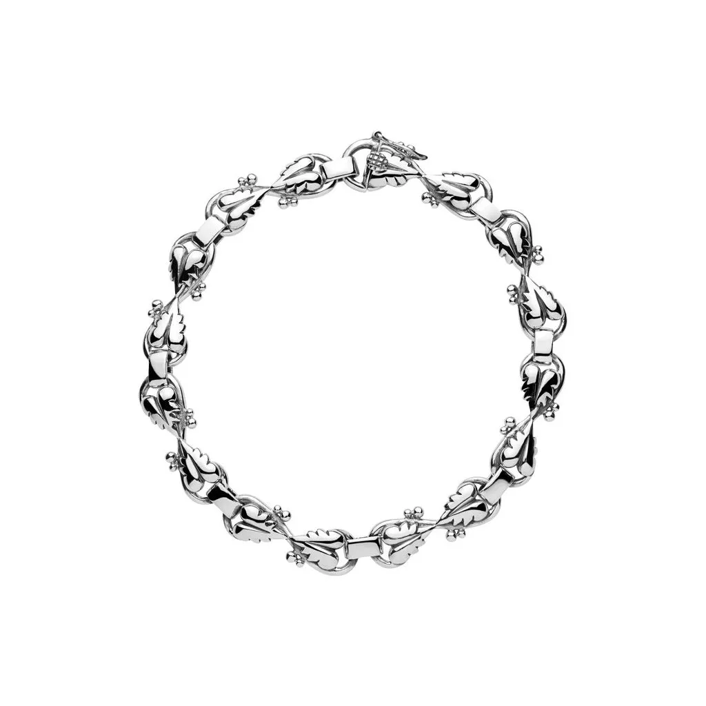 Lund Copenhagen Armbånd Med Blade 19,5cm 925 Sølv 9011017-OX