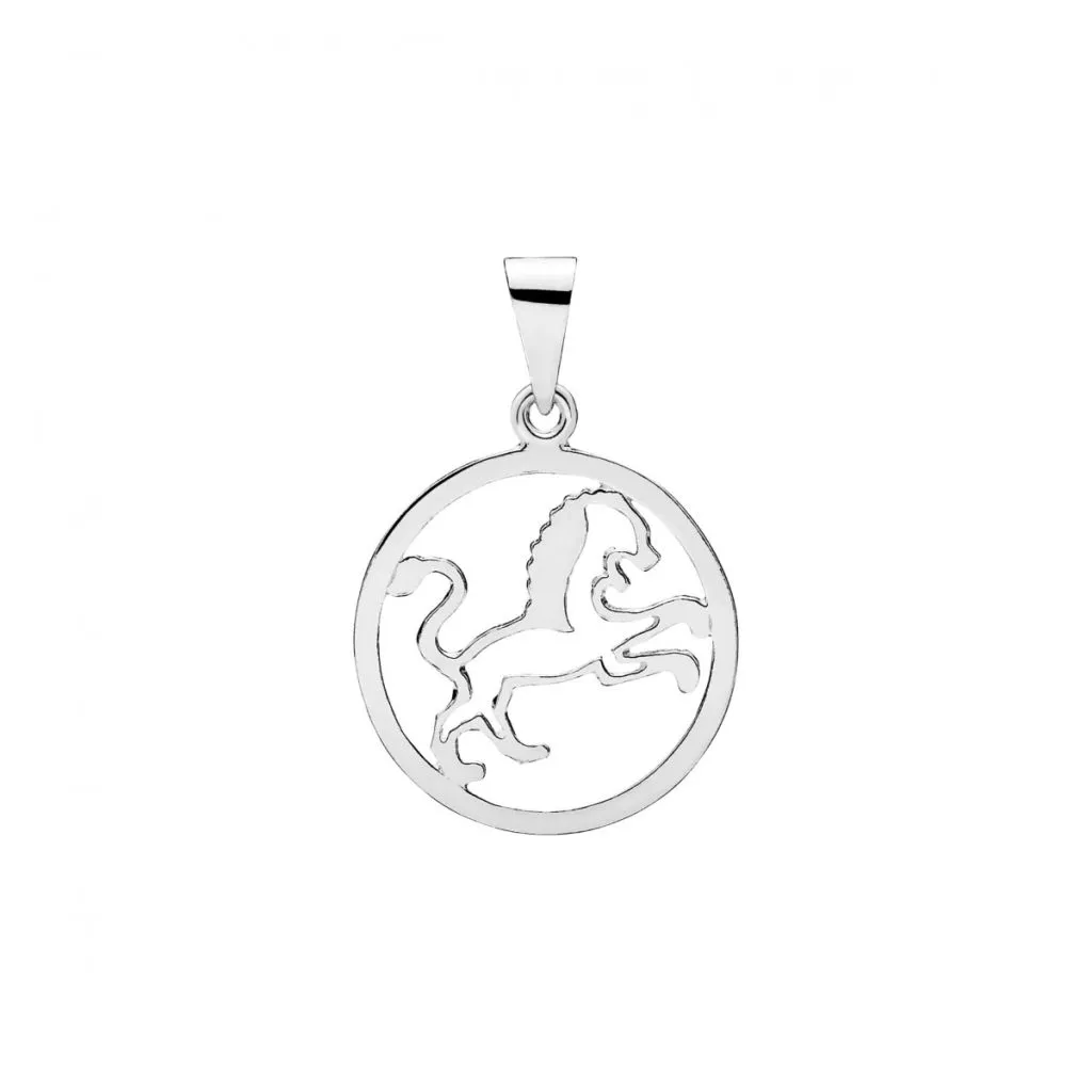 Lund Copenhagen stjernetegn Løve 20mm i 925 sølv