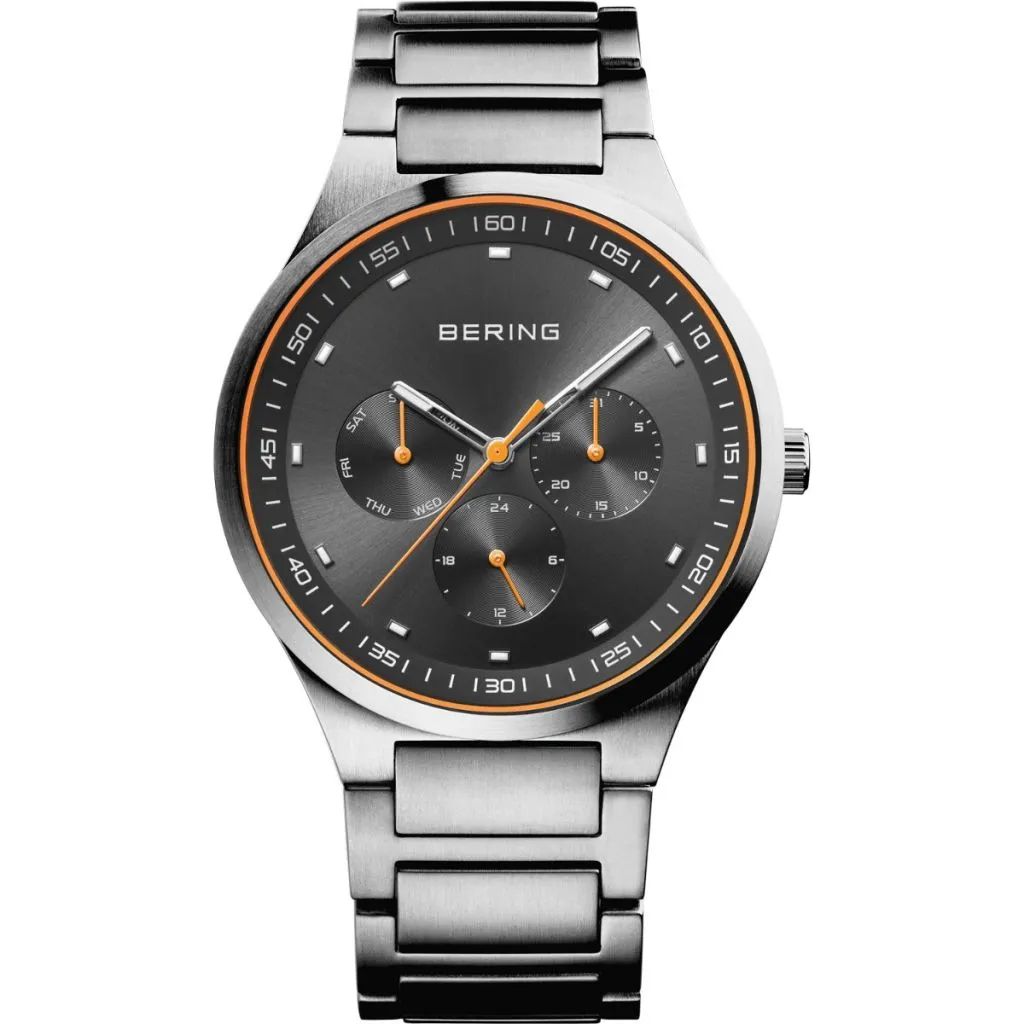 Bering Classic Børstet Grå Ur 11740-009 med quartz urværk