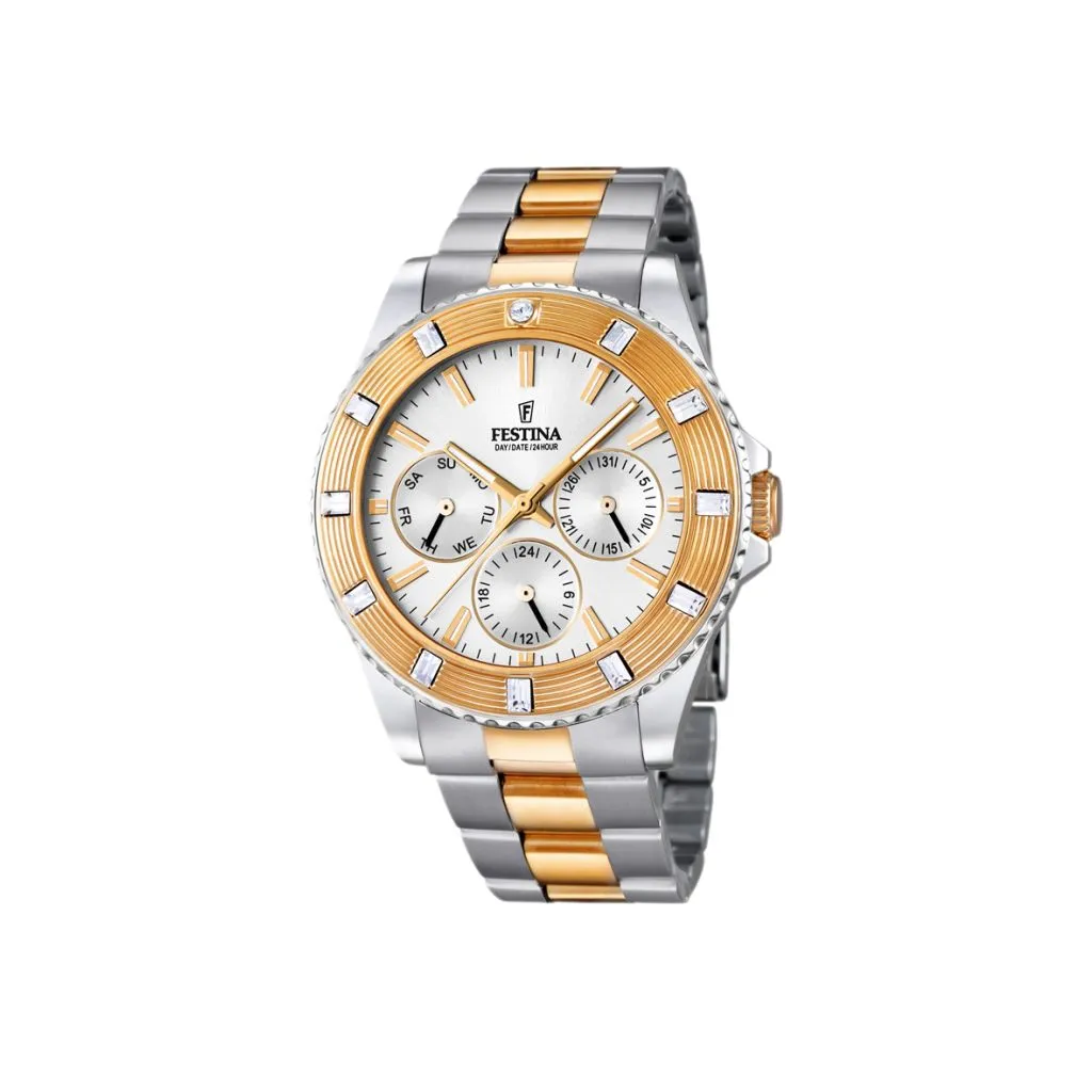 Festina Vendome dameur 16695/1 med sølv urskive og quartz urværk