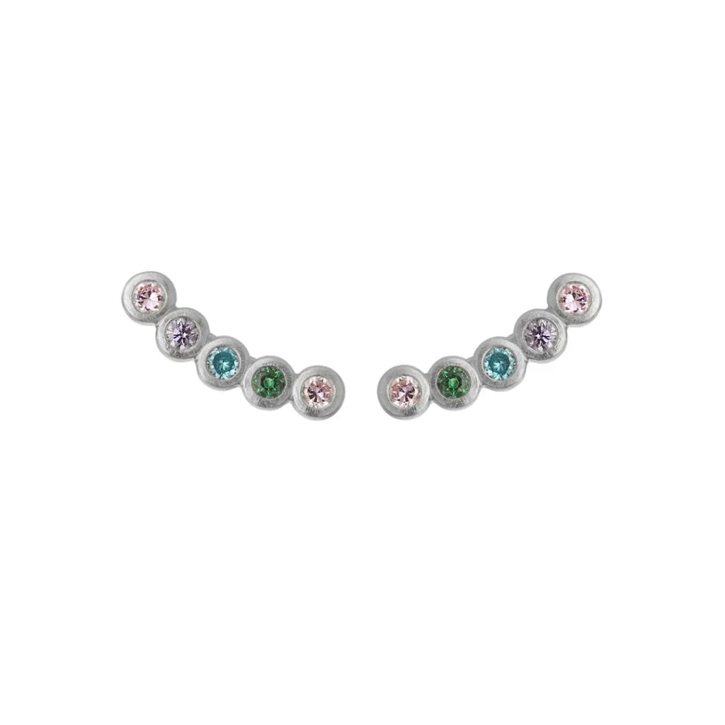 Moderne ByBiehl earclimbers i sølv